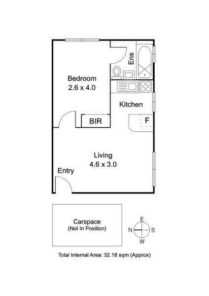 Floorplan of Homely apartment listing, 8/2 Rotherwood Street, Richmond VIC 3121