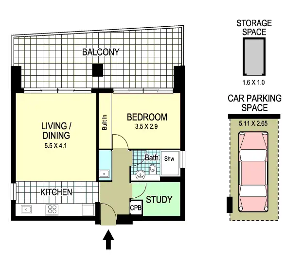 Floorplan of Homely apartment listing, 6/31 Waverley Street, Bondi Junction NSW 2022