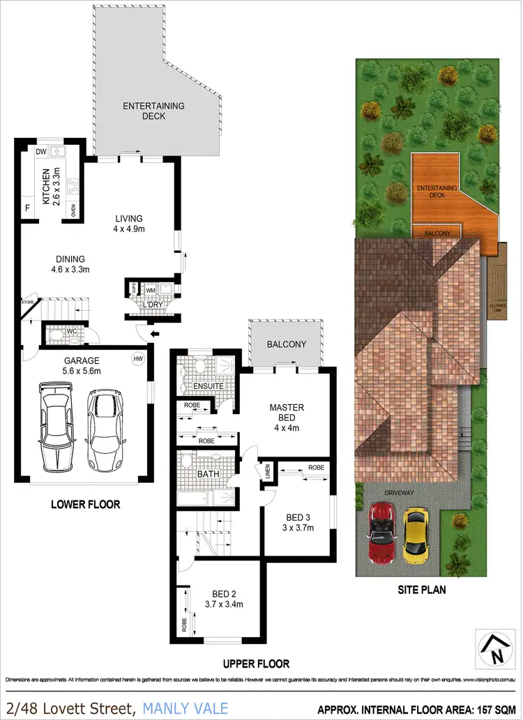 Floorplan of Homely townhouse listing, 2/48 Lovett Street, Manly Vale NSW 2093