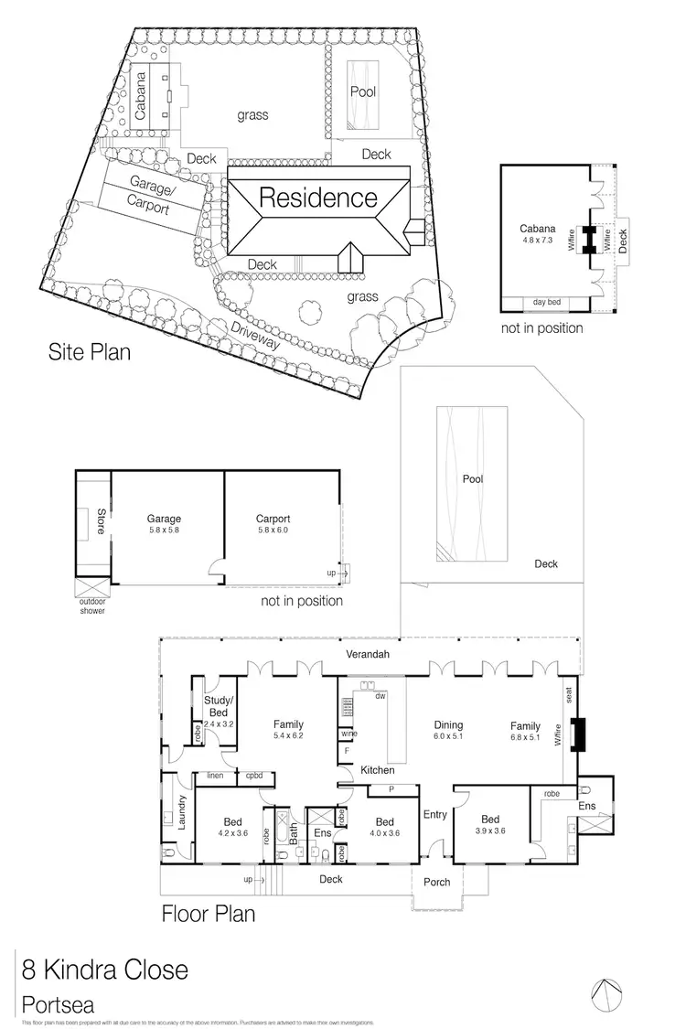 Floorplan of Homely house listing, 8 Kindra Close, Portsea VIC 3944