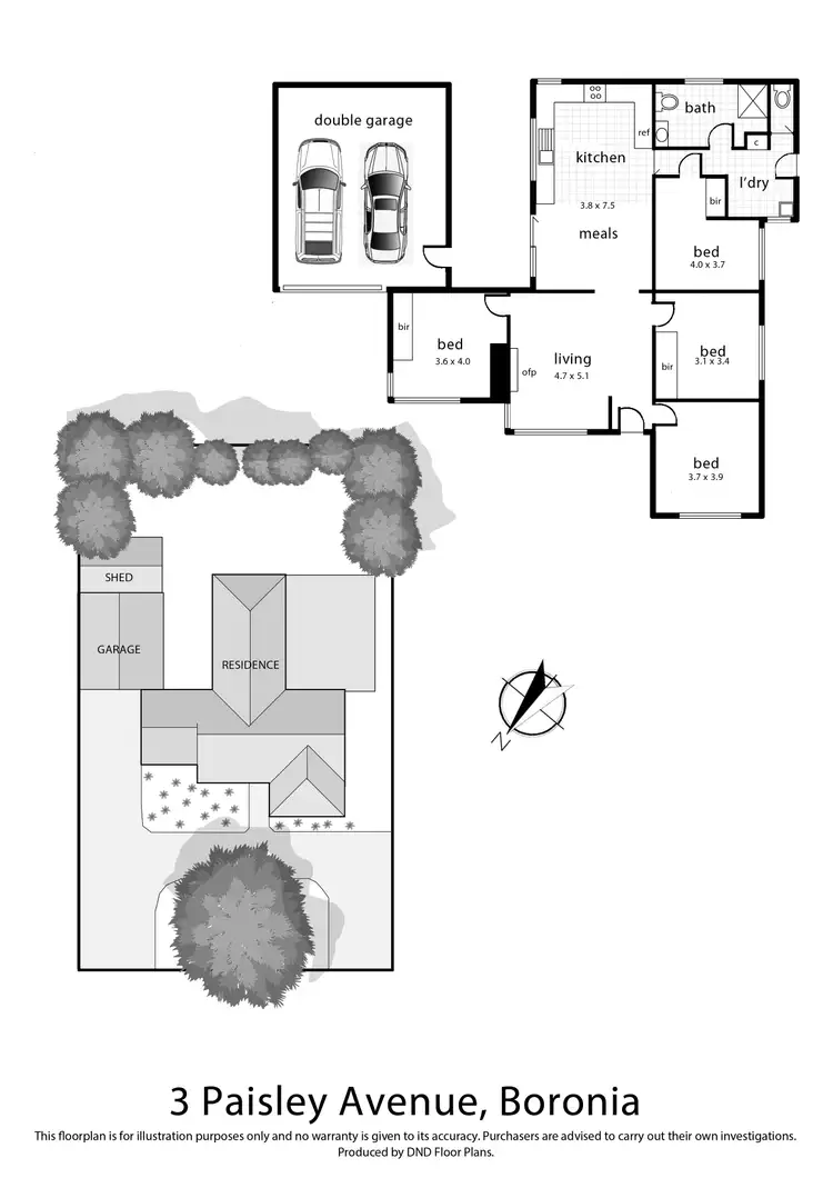 Floorplan of Homely house listing, 3 Paisley Avenue, Boronia VIC 3155