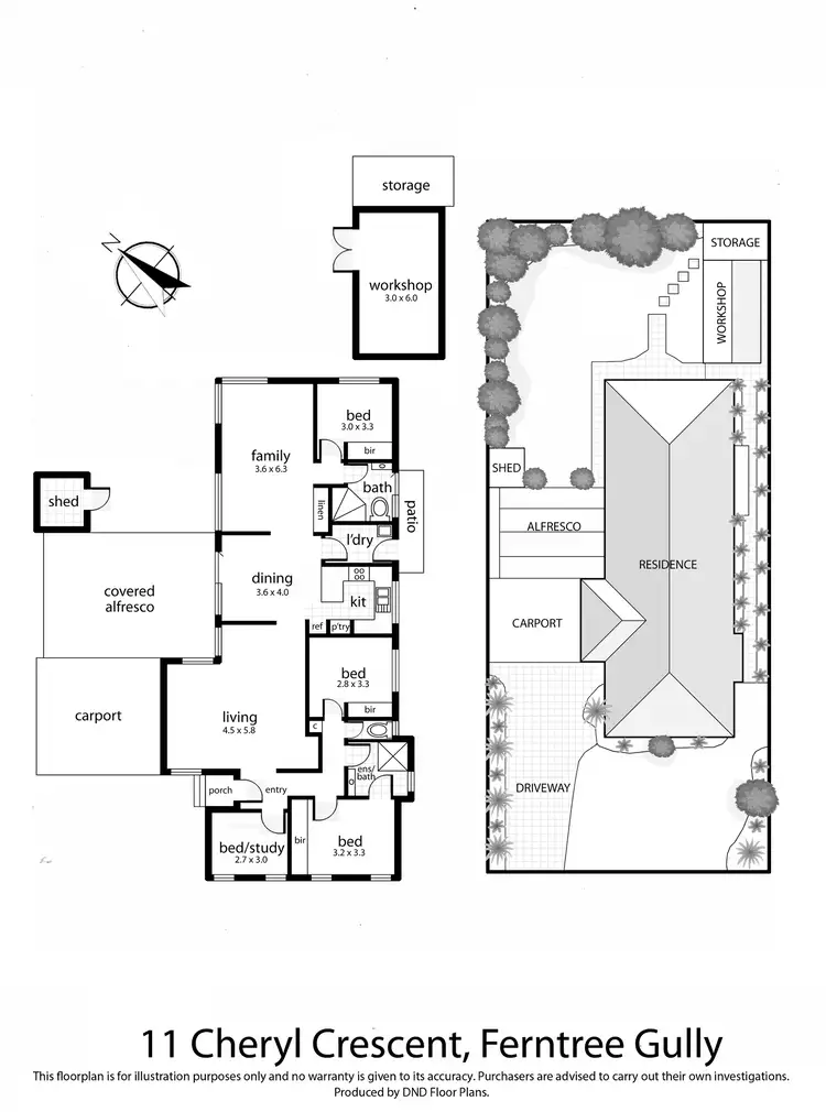 Floorplan of Homely house listing, 11 Cheryl Crescent, Ferntree Gully VIC 3156