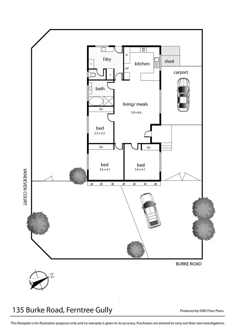 Floorplan of Homely house listing, 135 Burke Road, Ferntree Gully VIC 3156