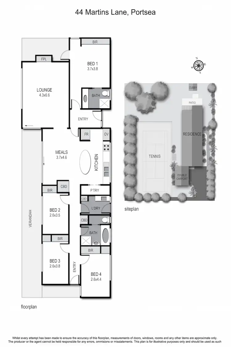 Floorplan of Homely house listing, 44-48 Martins Lane, Portsea VIC 3944