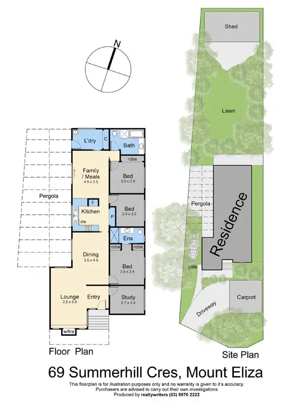 Floorplan of Homely house listing, 69 Summerhill Crescent, Mount Eliza VIC 3930