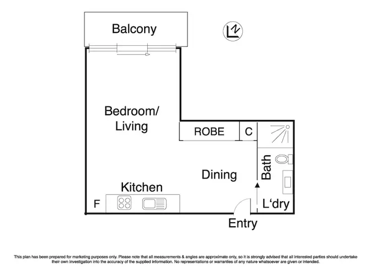 Floorplan of Homely apartment listing, 1301/325 Collins Street, Melbourne VIC 3000