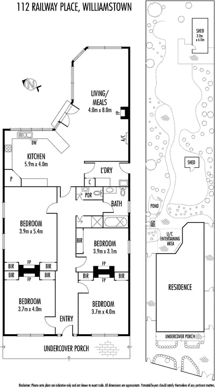 Floorplan of Homely house listing, 112 Railway Place, Williamstown VIC 3016