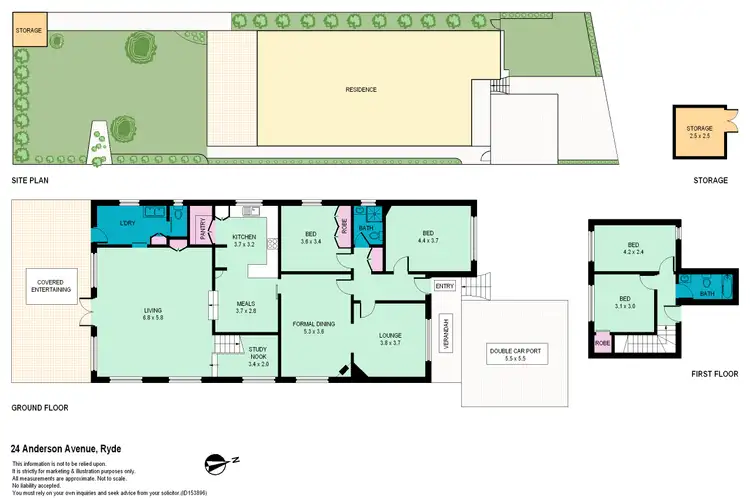 Floorplan of Homely house listing, 24 Anderson Avenue, Ryde NSW 2112