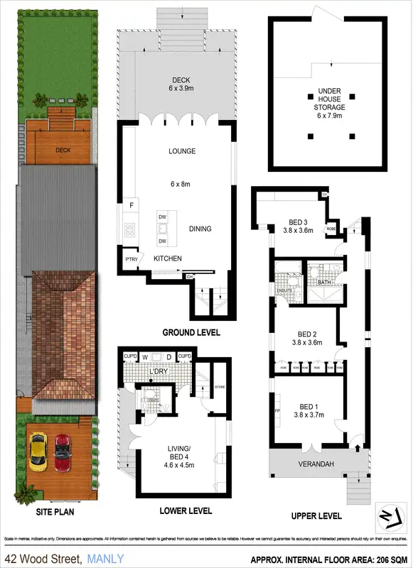 Floorplan of Homely house listing, 42 Wood Street, Manly NSW 2095