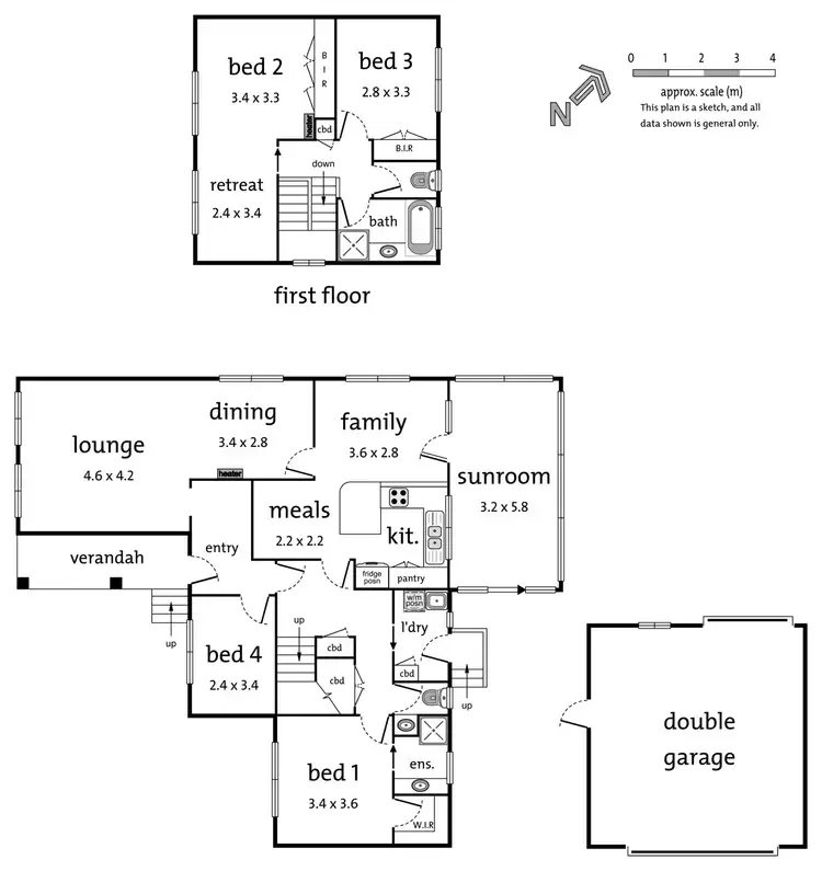 Floorplan of Homely house listing, 13 Karima Court, Ringwood North VIC 3134