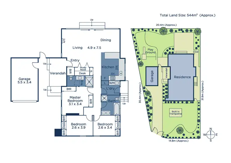Floorplan of Homely house listing, 1 Laidlaw Court, Vermont VIC 3133