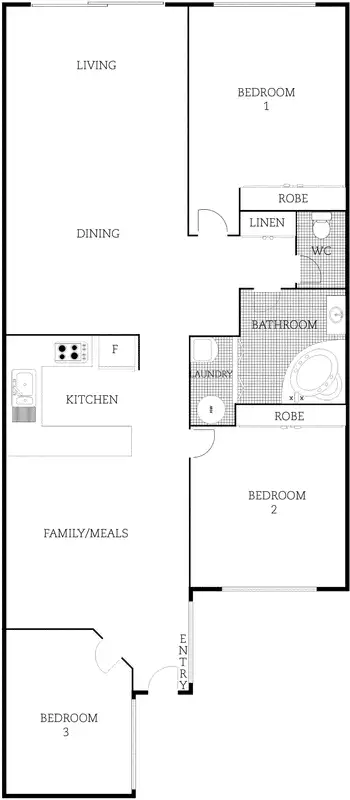 Floorplan of Homely townhouse listing, 4/15 John Cleland Crescent, Florey ACT 2615