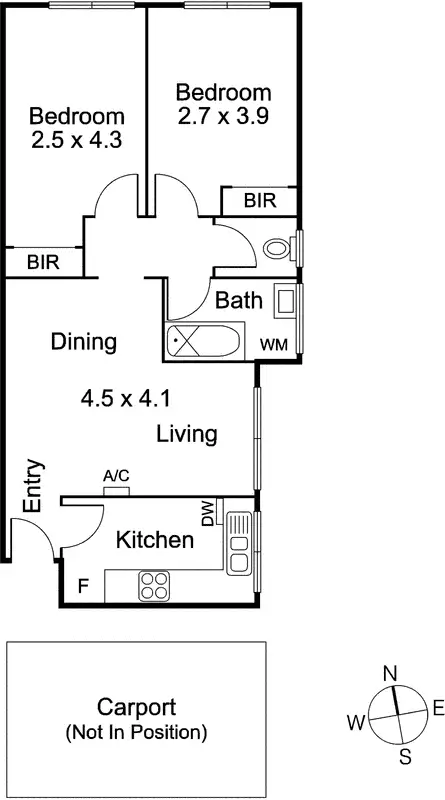 Floorplan of Homely apartment listing, 3/46-50 Baker Street, Richmond VIC 3121