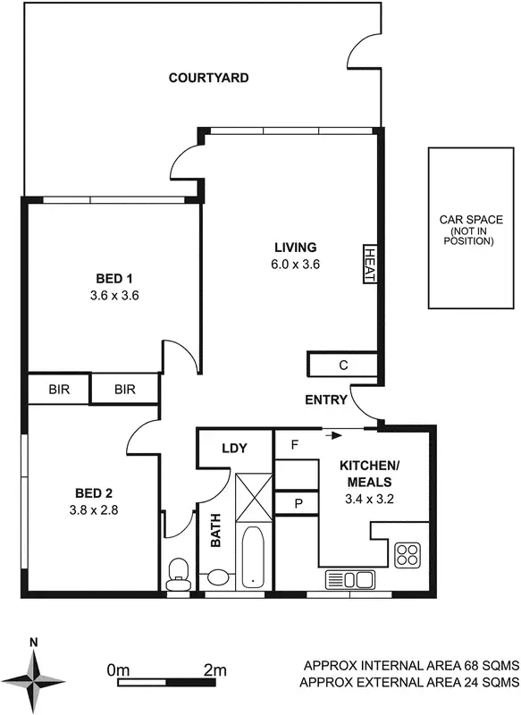 Floorplan of Homely apartment listing, 14/33 Armadale Street, Armadale VIC 3143