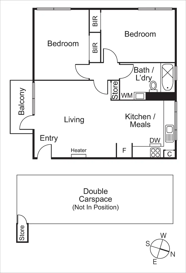 Floorplan of Homely apartment listing, 11/192 Cecil Street, South Melbourne VIC 3205