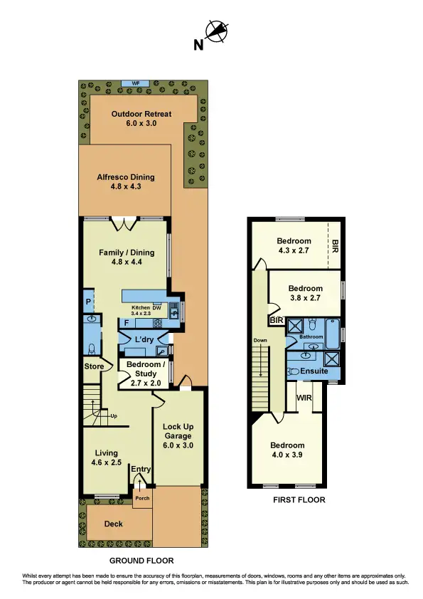 Floorplan of Homely house listing, 46A Schutt Street, Newport VIC 3015