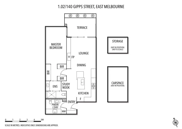 Floorplan of Homely apartment listing, 1.02/140 Gipps Street, East Melbourne VIC 3002