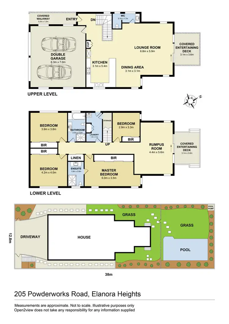 Floorplan of Homely house listing, 205 Powderworks Road, Elanora Heights NSW 2101