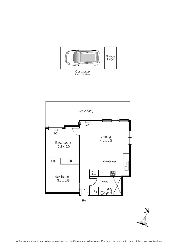 Floorplan of Homely apartment listing, 504c/3 Greeves Street, St Kilda VIC 3182