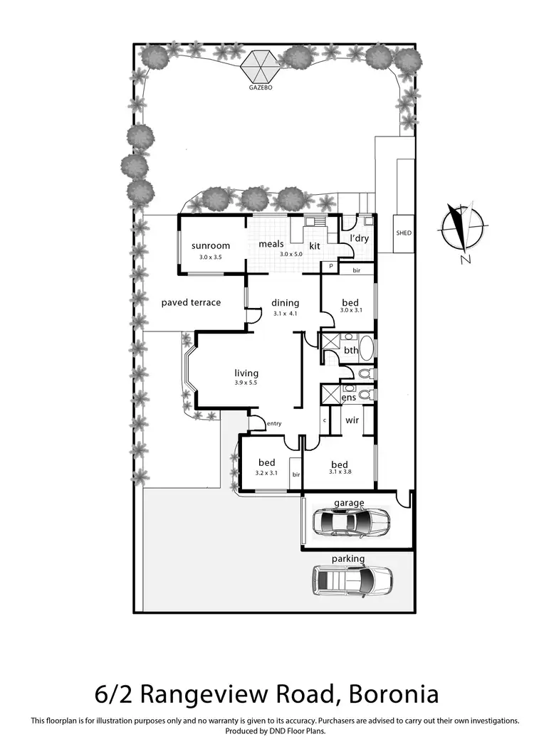 Floorplan of Homely unit listing, 6/2 Rangeview Road, Boronia VIC 3155