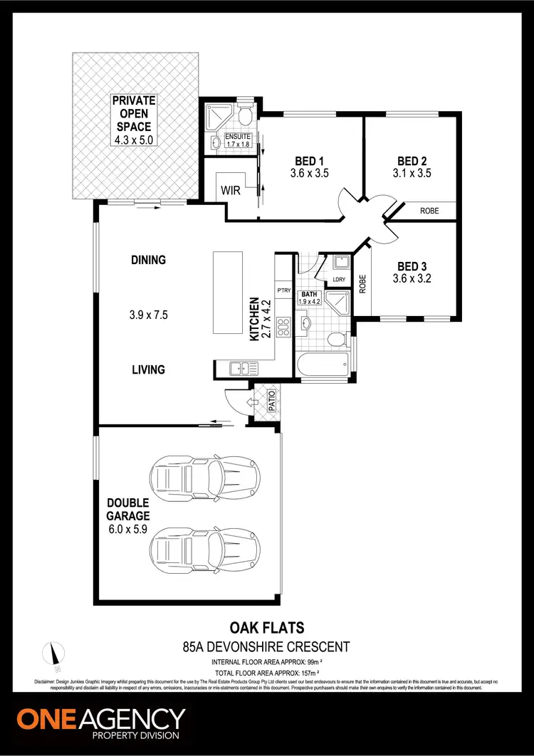 Floorplan of Homely house listing, 85a Devonshire Crescent, Oak Flats NSW 2529