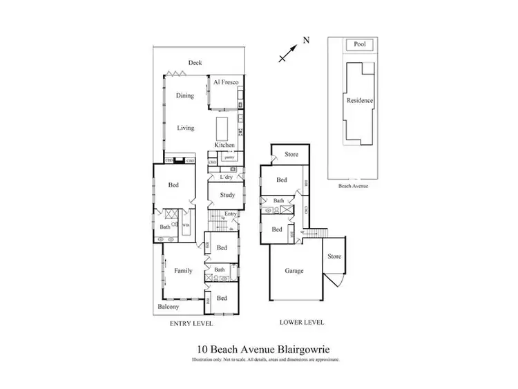 Floorplan of Homely house listing, 10 Beach Avenue, Blairgowrie VIC 3942