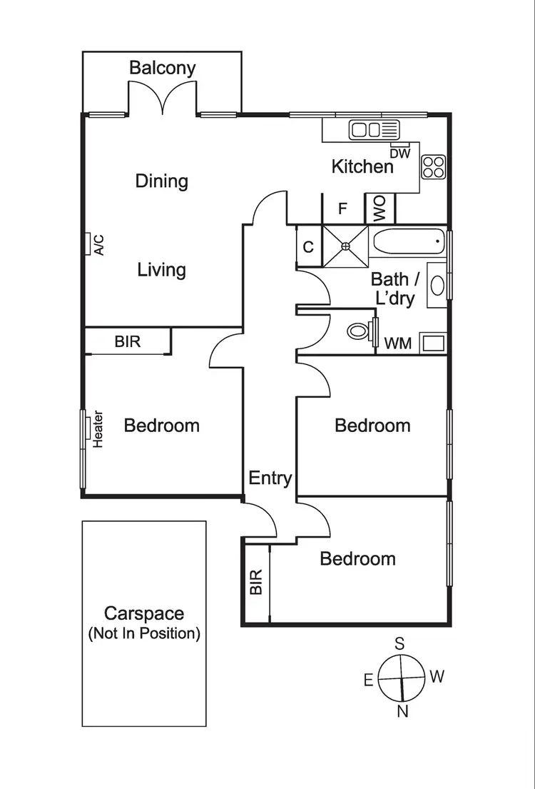 Floorplan of Homely apartment listing, 4/7 Hertford Street, St Kilda East VIC 3183