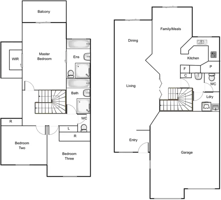 Floorplan of Homely townhouse listing, 14/6 Tauss Place, Bruce ACT 2617
