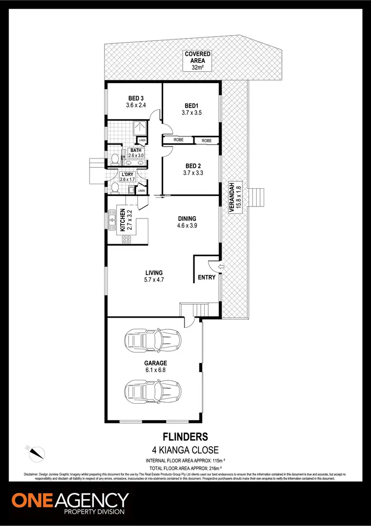 Floorplan of Homely house listing, 4 Kianga Close, Flinders NSW 2529