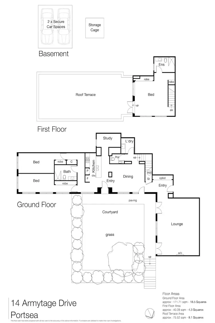 Floorplan of Homely apartment listing, 16/2 Armytage Drive, Portsea VIC 3944