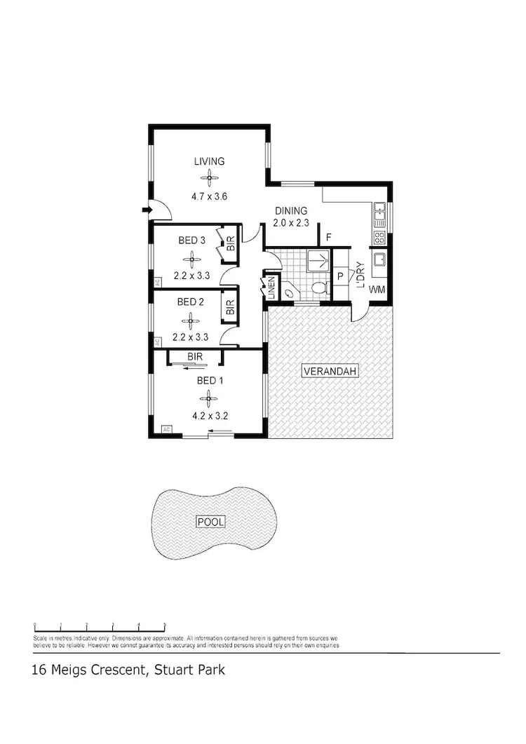 Floorplan of Homely house listing, 16 Meigs Crescent, Stuart Park NT 820