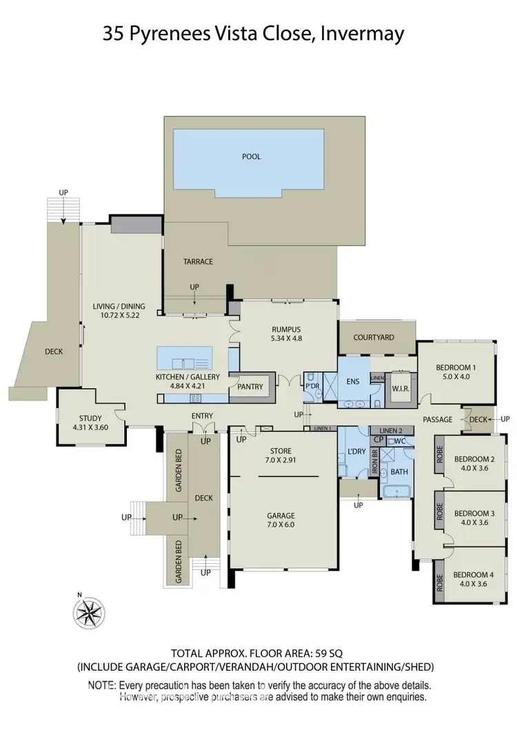 Floorplan of Homely house listing, 35 Pyrenees Vista Close, Invermay VIC 3352