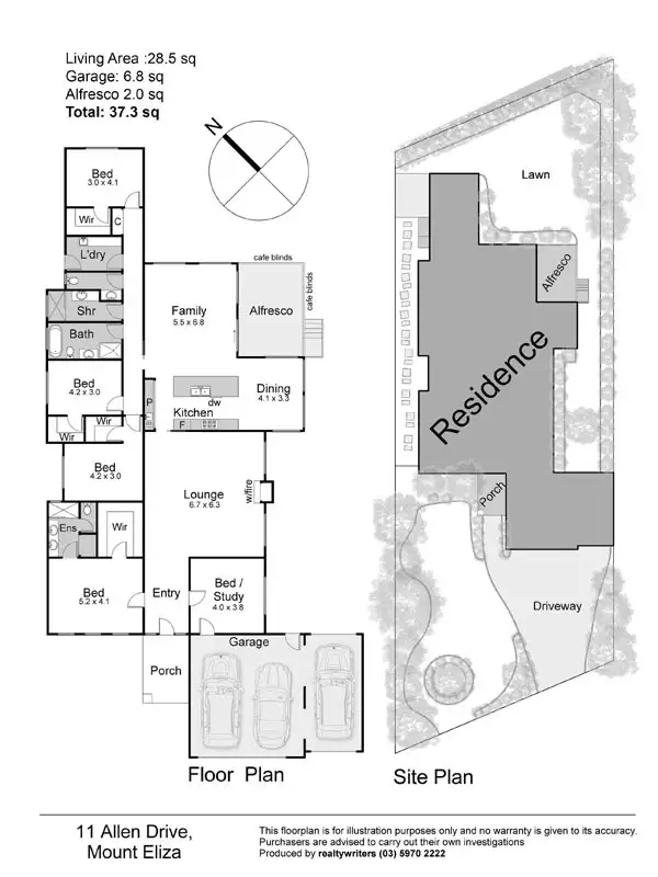 Floorplan of Homely house listing, 11 Allen Drive, Mount Eliza VIC 3930