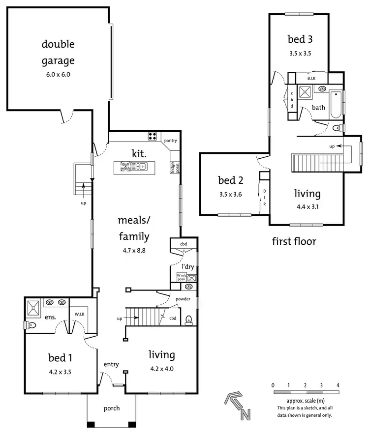Floorplan of Homely townhouse listing, 8 Georges Road, Ringwood VIC 3134