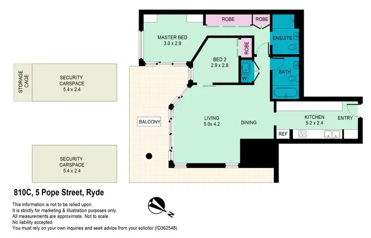 Floorplan of Homely apartment listing, 810c/5 Pope Street, Ryde NSW 2112