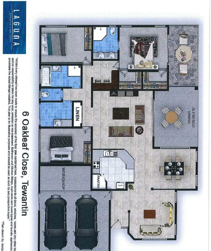 Floorplan of Homely house listing, 6 Oakleaf Close, Tewantin QLD 4565
