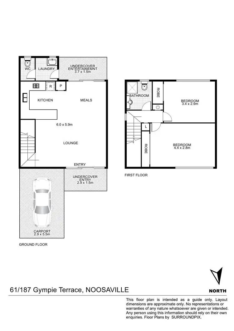Floorplan of Homely unit listing, 61/187 Gympie Terrace, Noosaville QLD 4566