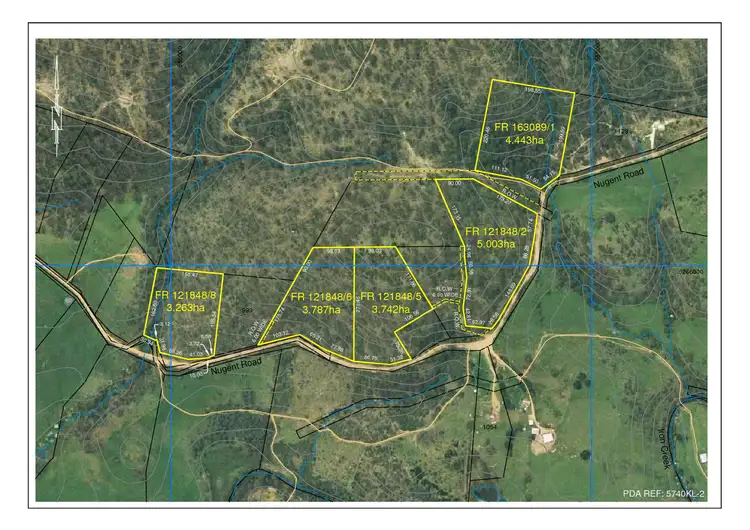 Floorplan of Homely land listing, 918 Nugent Road, Wattle Hill TAS 7172