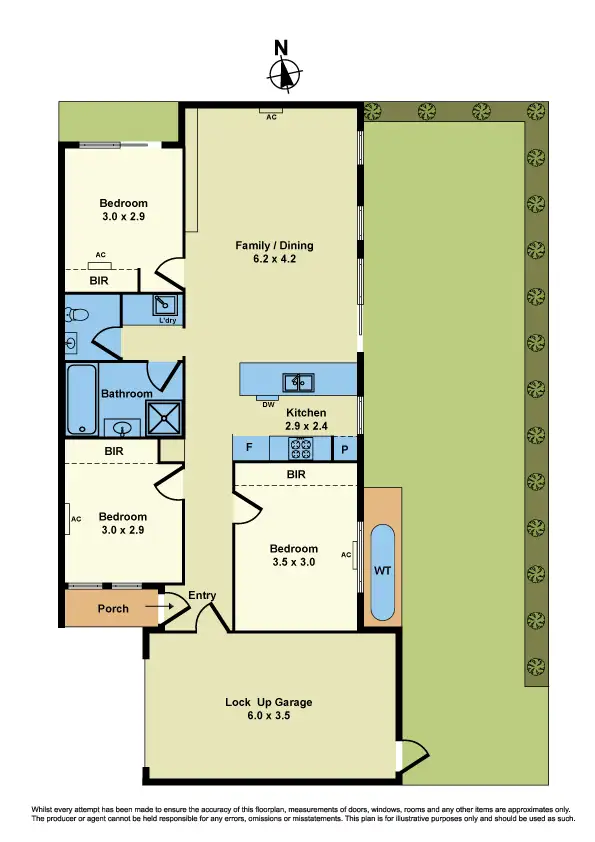 Floorplan of Homely townhouse listing, 1, 2 & 3/47A New Street, South Kingsville VIC 3015