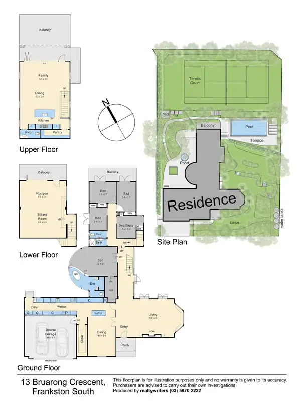 Floorplan of Homely house listing, 13 Bruarong Crescent, Frankston South VIC 3199