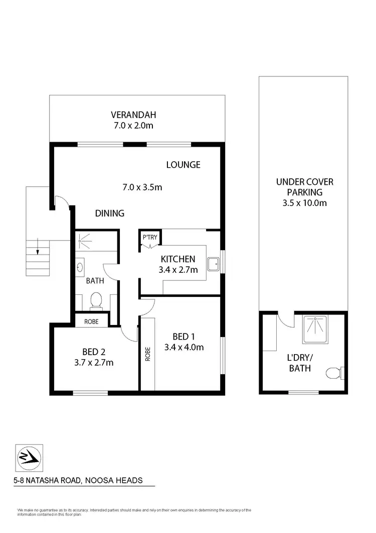 Floorplan of Homely unit listing, 5/8 Natasha Avenue, Noosa Heads QLD 4567