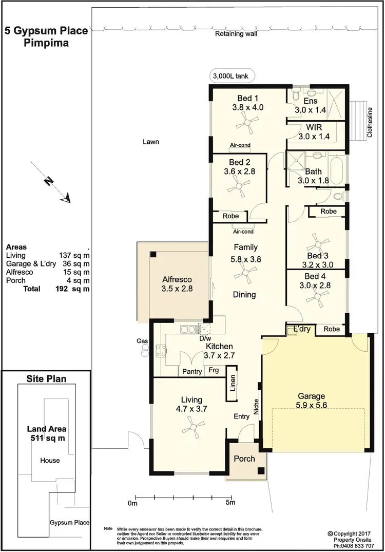 Floorplan of Homely house listing, 5 Gypsum Place, Pimpama QLD 4209