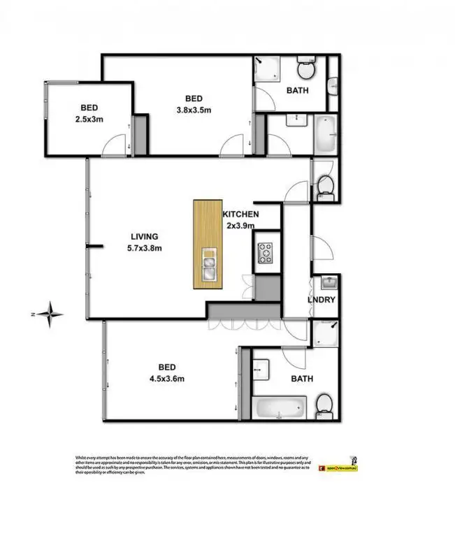 Floorplan of Homely apartment listing, 2/22 Great Ocean Road, Apollo Bay VIC 3233