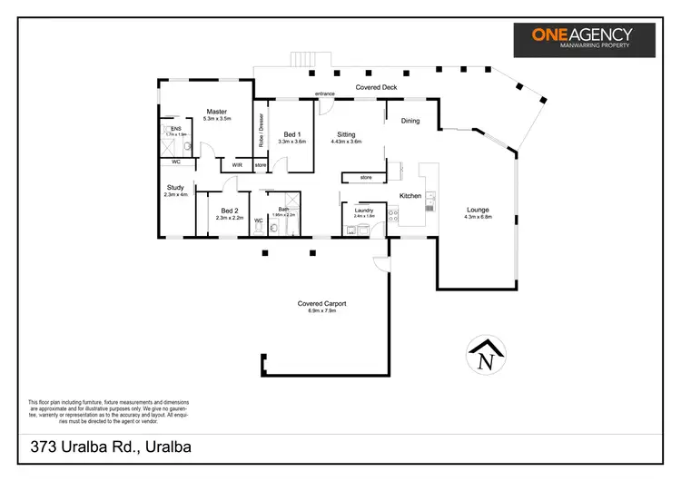Floorplan of Homely rural property listing, 373 Uralba Road, Uralba NSW 2477