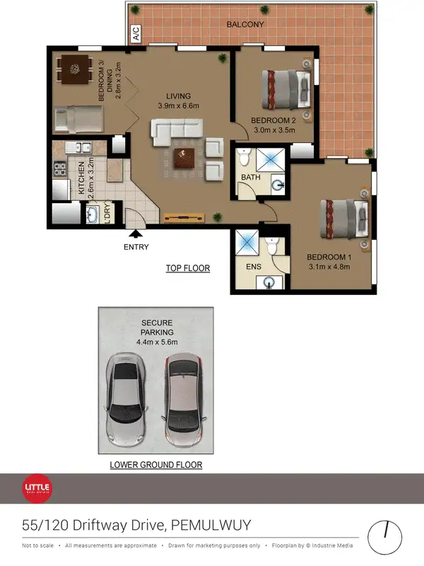 Floorplan of Homely apartment listing, 55/120 Driftway Drive, Pemulwuy NSW 2145