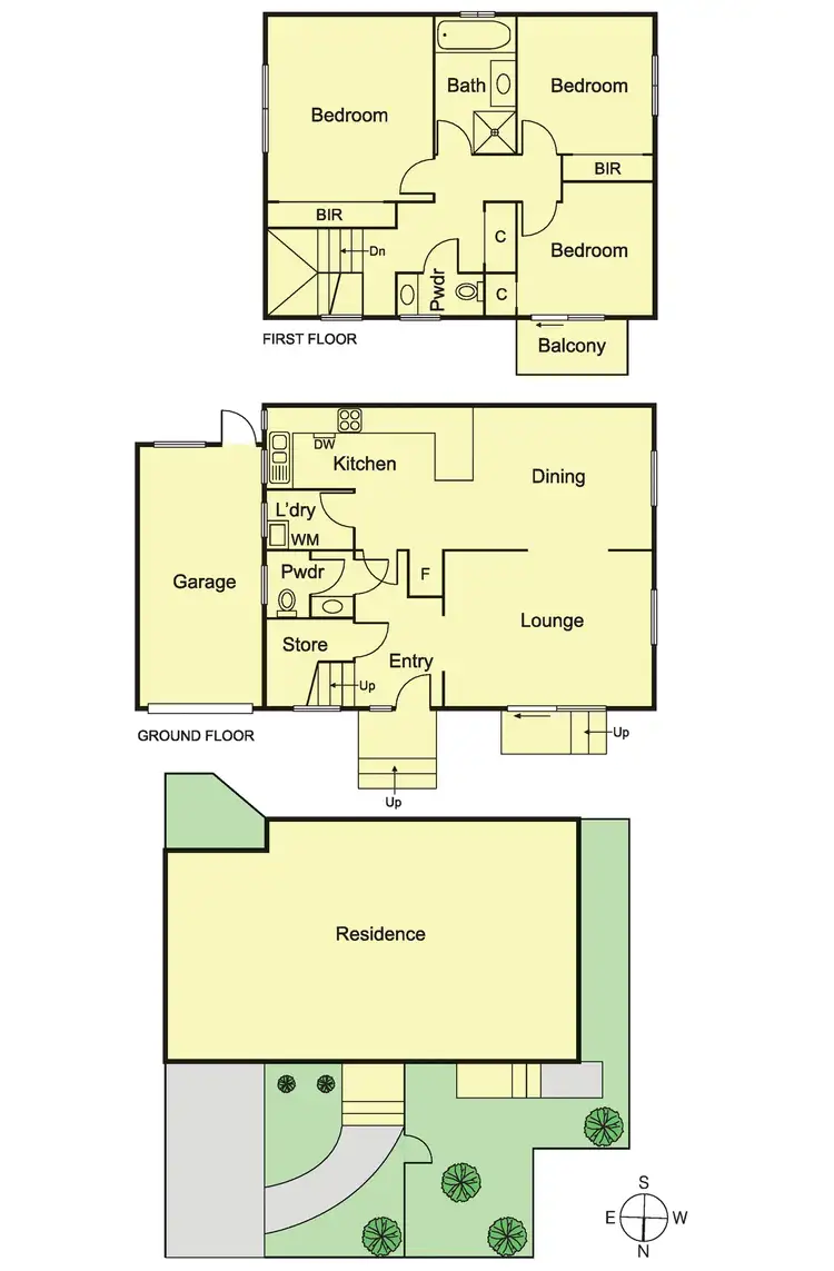 Floorplan of Homely townhouse listing, 1/32 Elizabeth Street, Bentleigh East VIC 3165