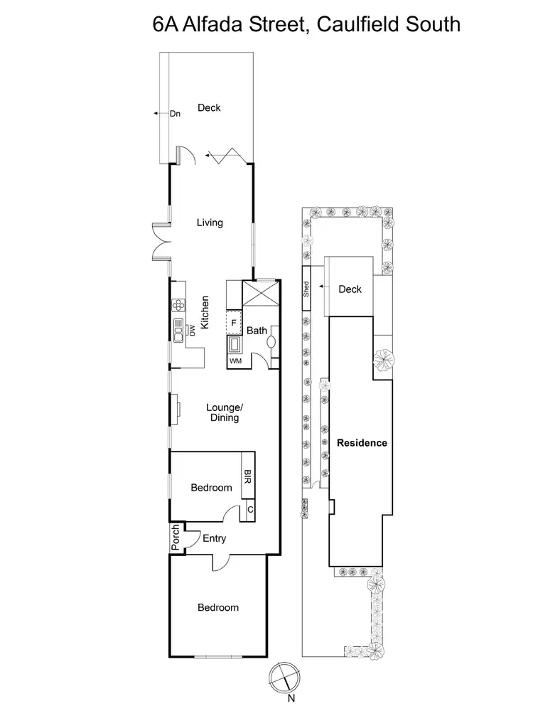 Floorplan of Homely house listing, 6a Alfada  Street, Caulfield South VIC 3162