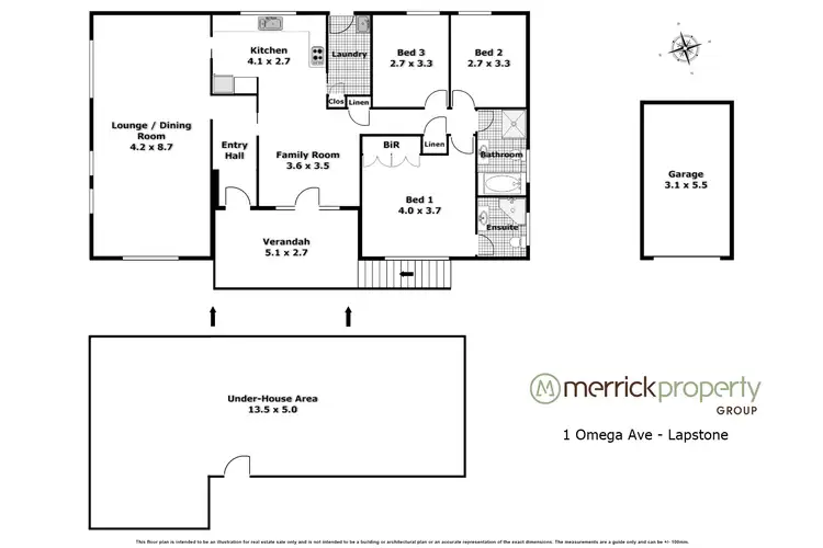 Floorplan of Homely house listing, 1 Omega Avenue, Lapstone NSW 2773