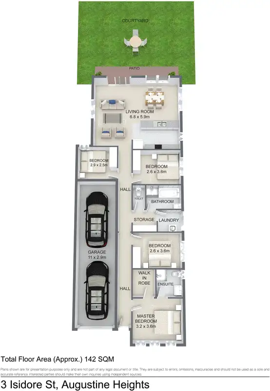Floorplan of Homely house listing, 3 Isidore Street, Augustine Heights QLD 4300