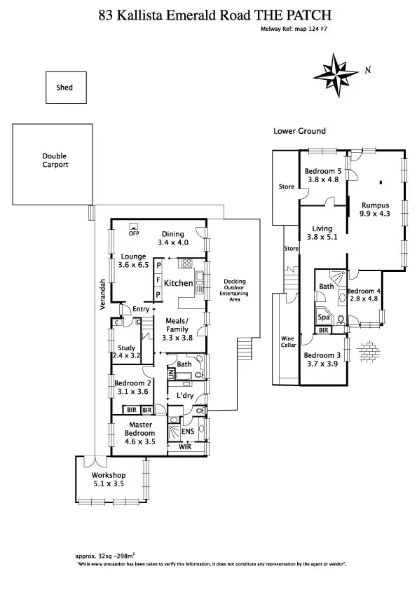 Floorplan of Homely house listing, 83 Kallista Emerald Road, The Patch VIC 3792